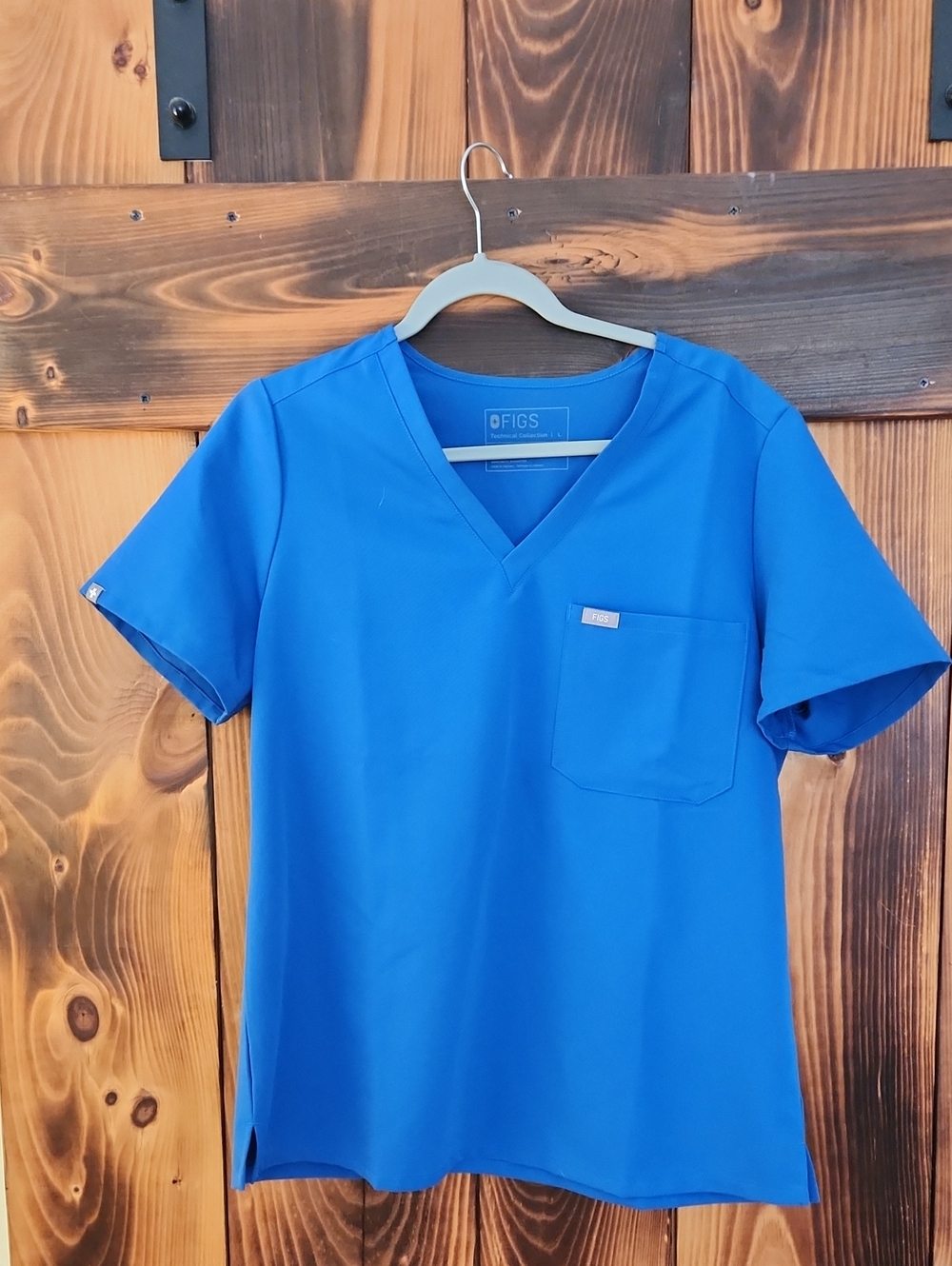 Figs V-Neck Top in Royal Blue
